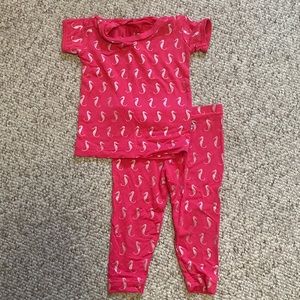 KicKee Pants pj set and blanket